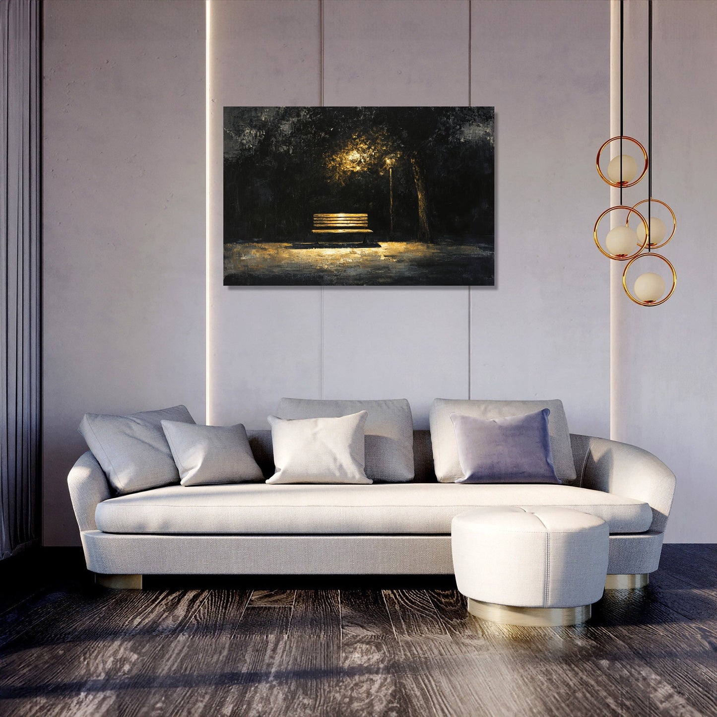 Bench of Echoes Canvas