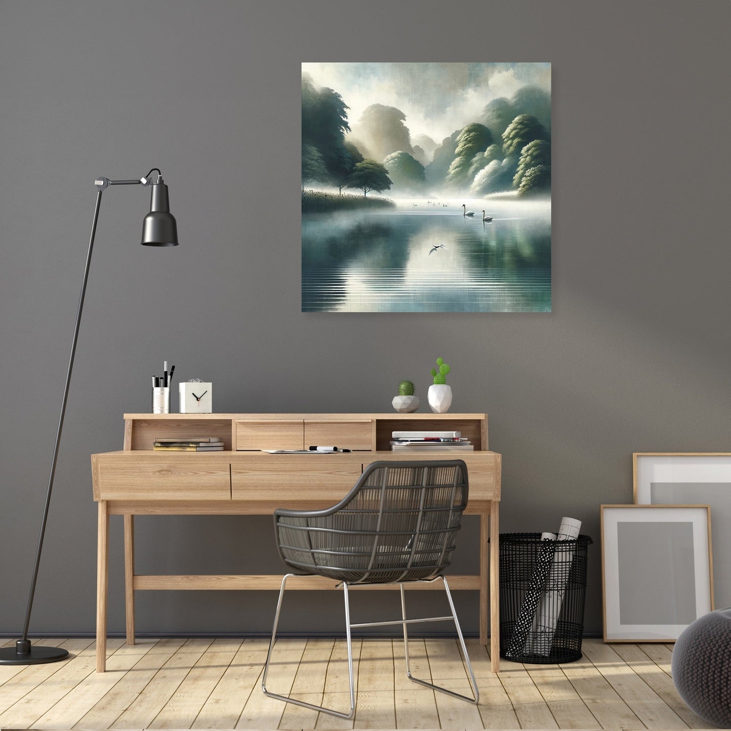 Cardiff Roath Park Lake Canvas