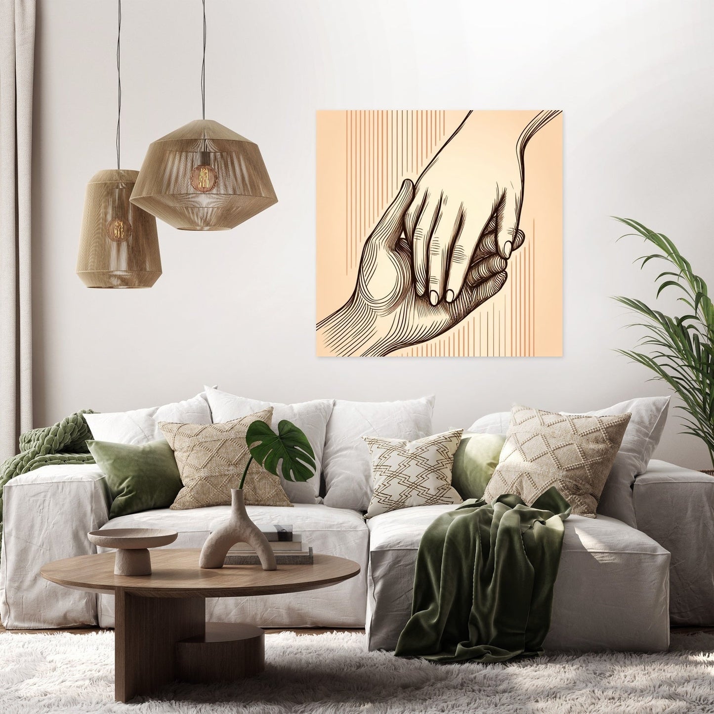 Connected Hands Canvas