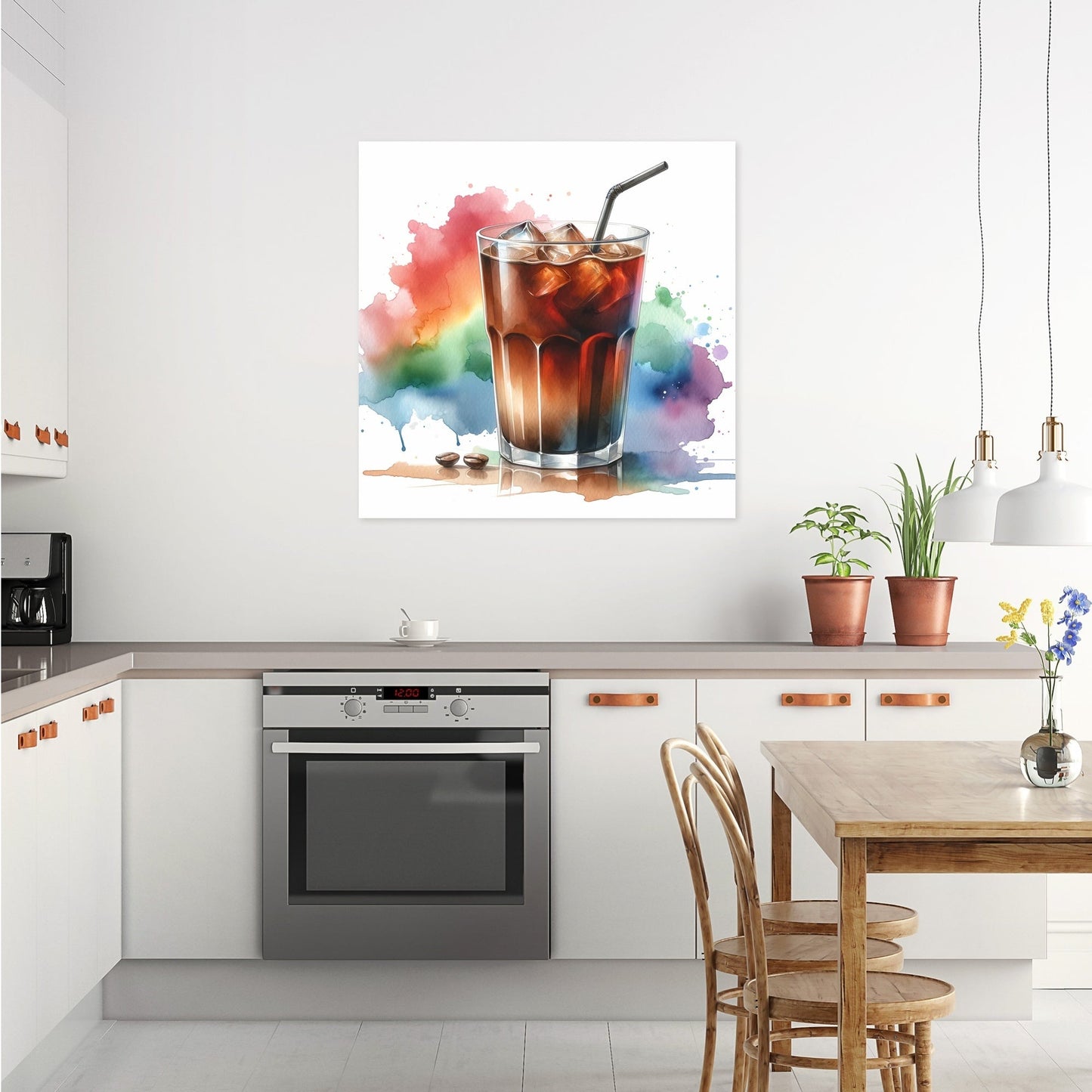 Abstract Spectrum Cold Brew Canvas