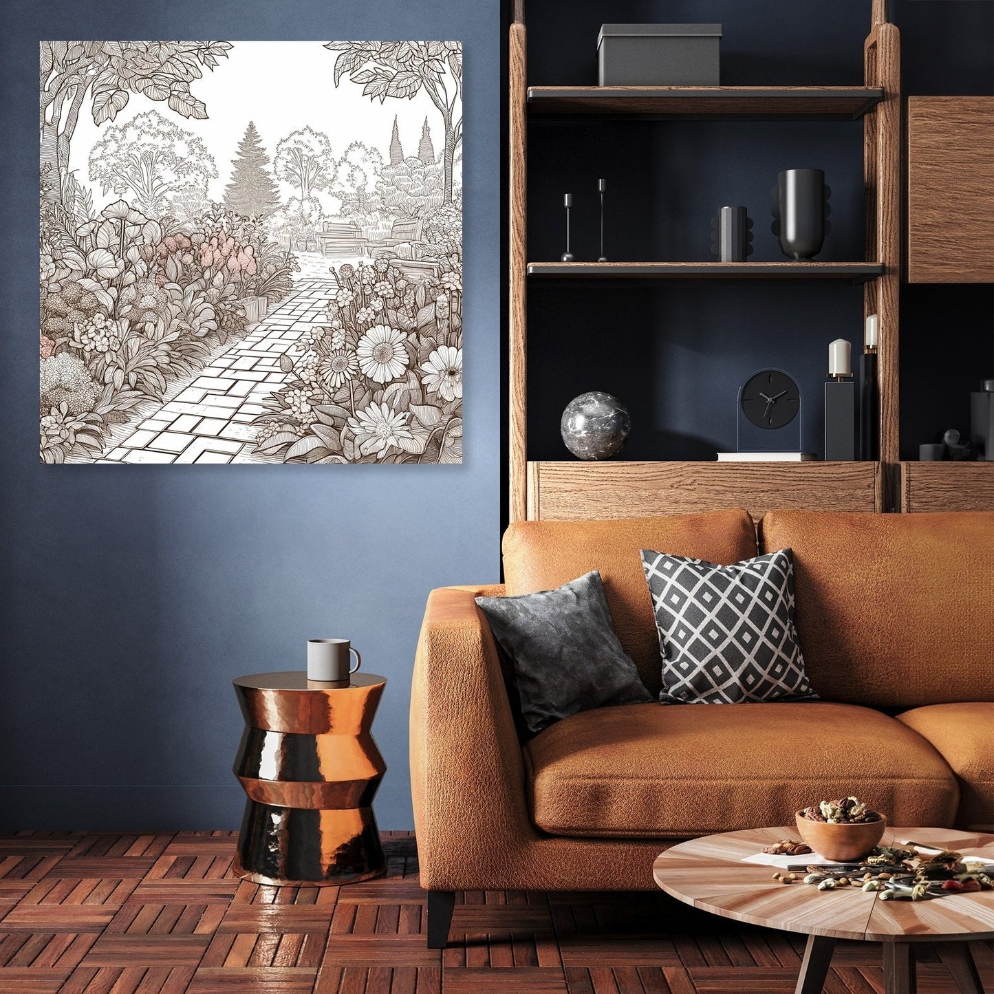 Serene Garden Path Canvas