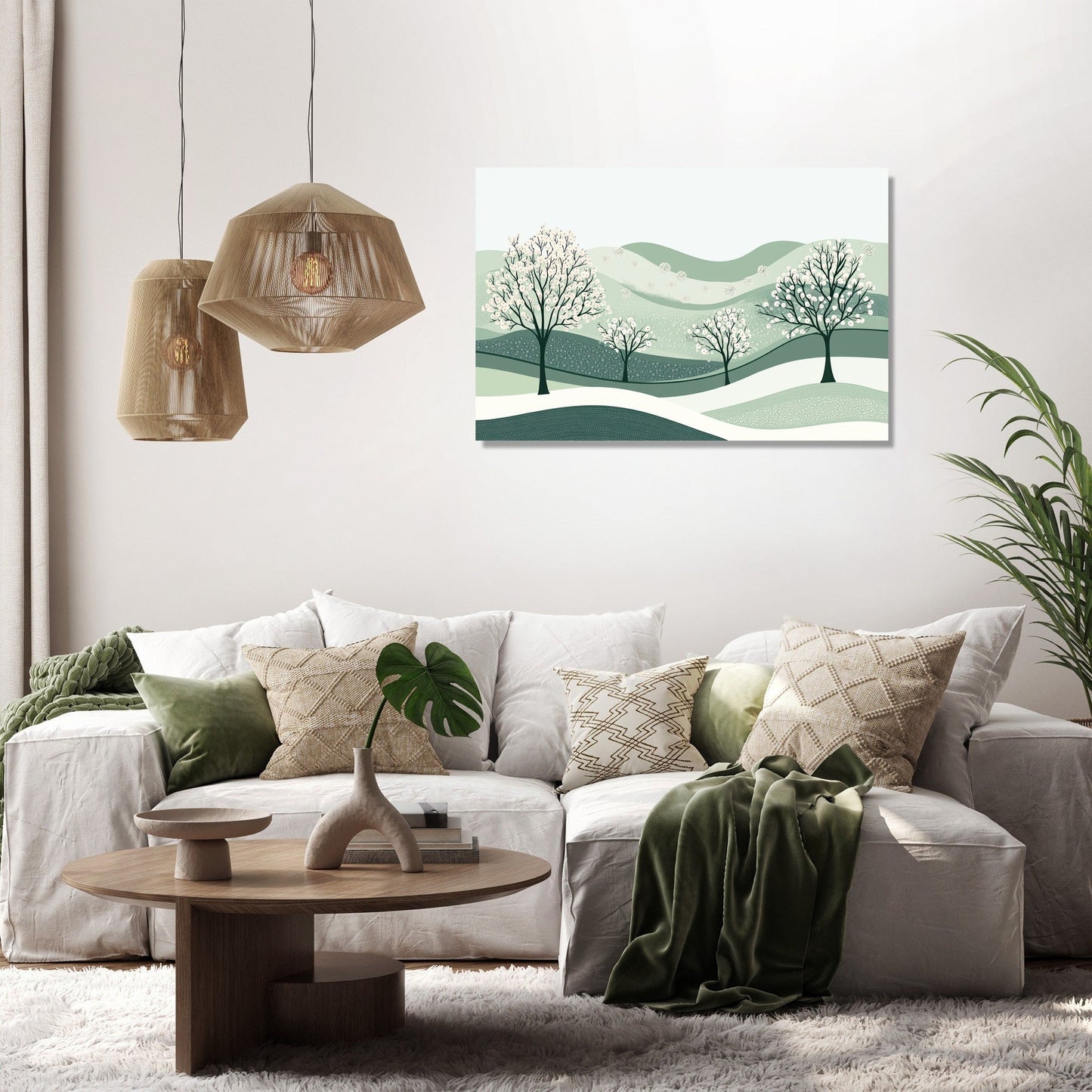 Blooming Trees Canvas