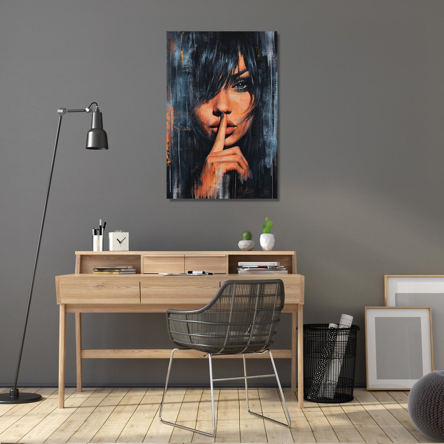 Enigmatic Shush Canvas