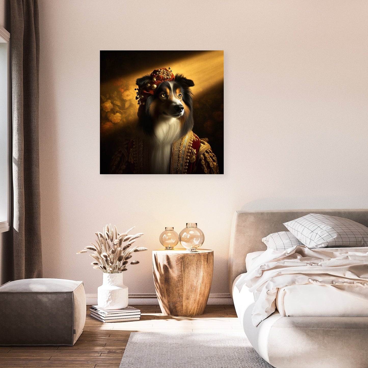 Regal Collie Golden Hour Canvas