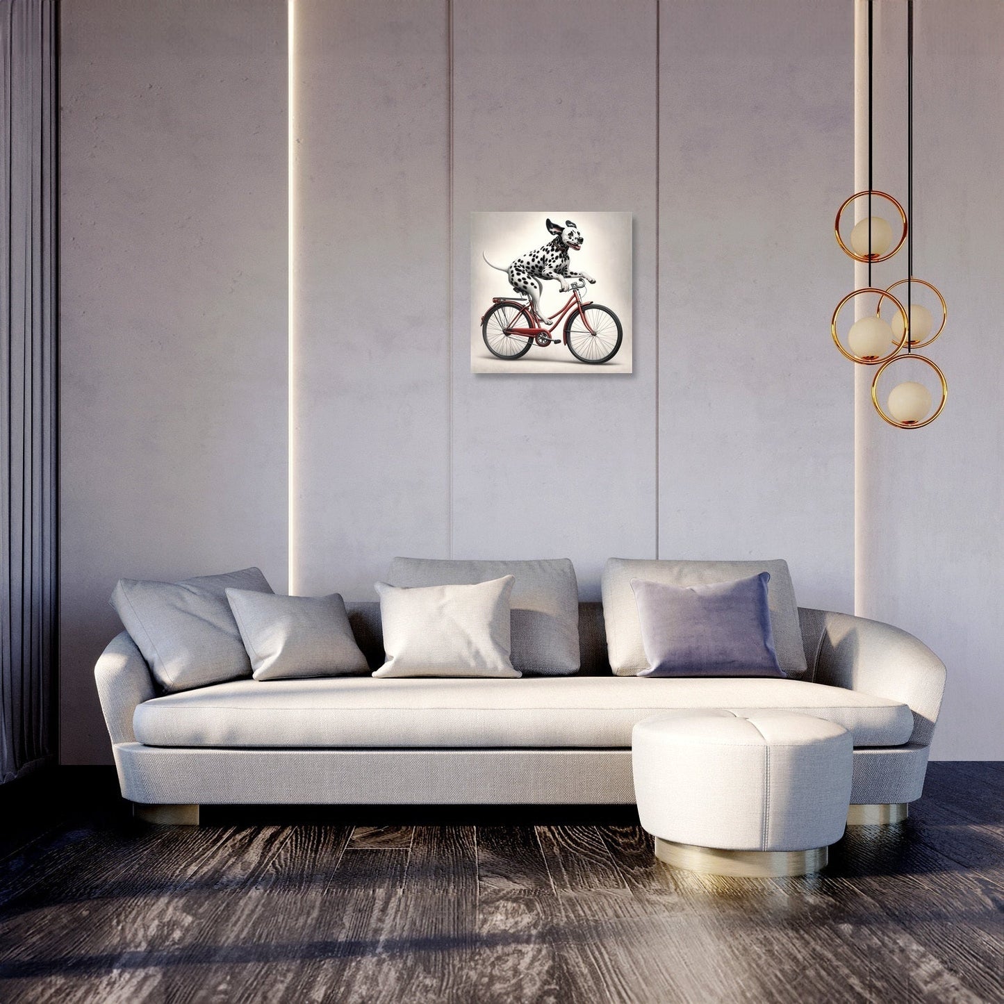 Pedalling Pooch Adventure Canvas