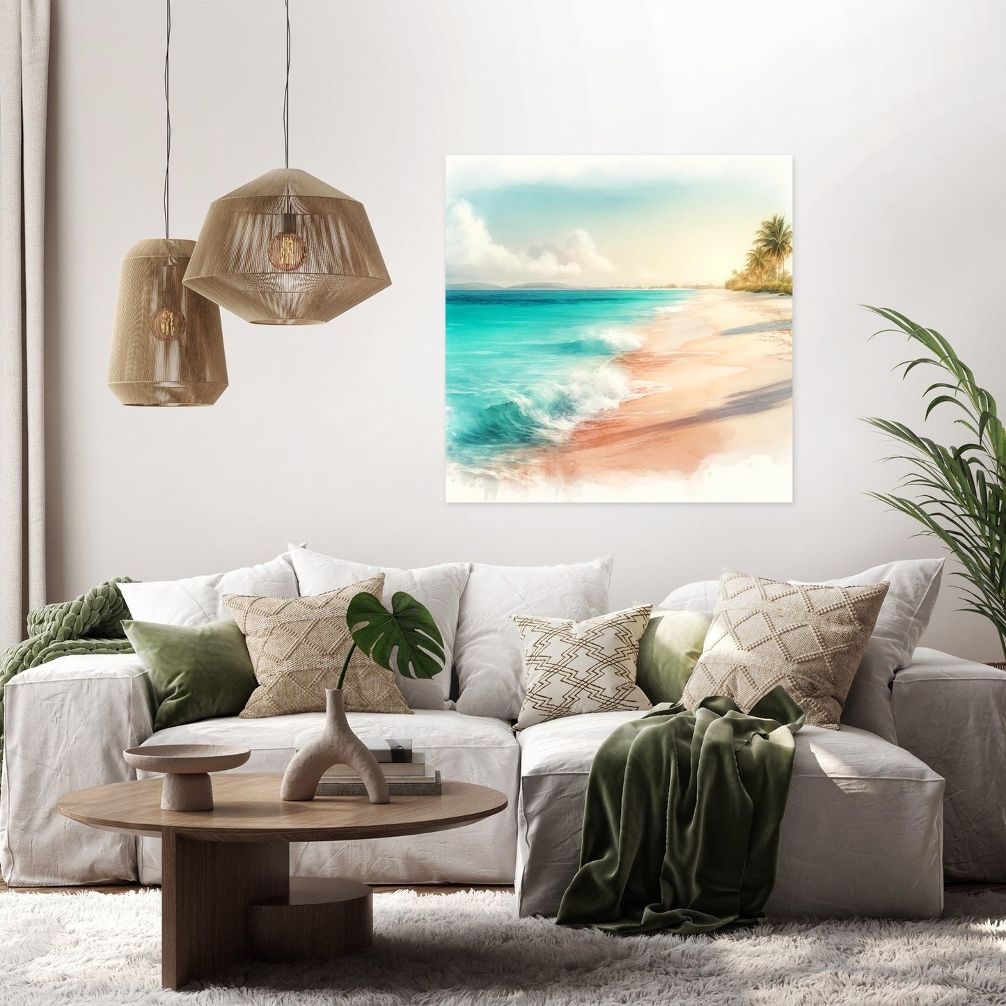 Idyllic Beach Canvas