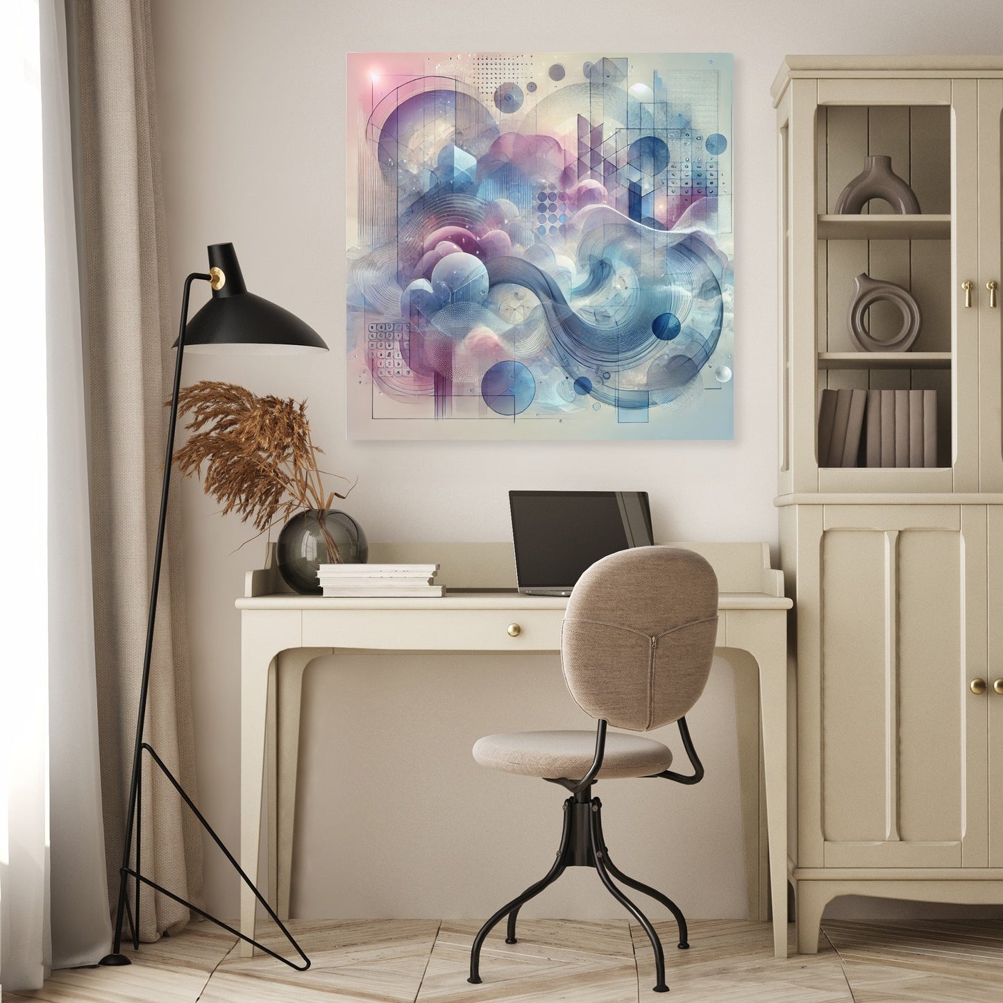 Dreamscape Layered Forms Canvas