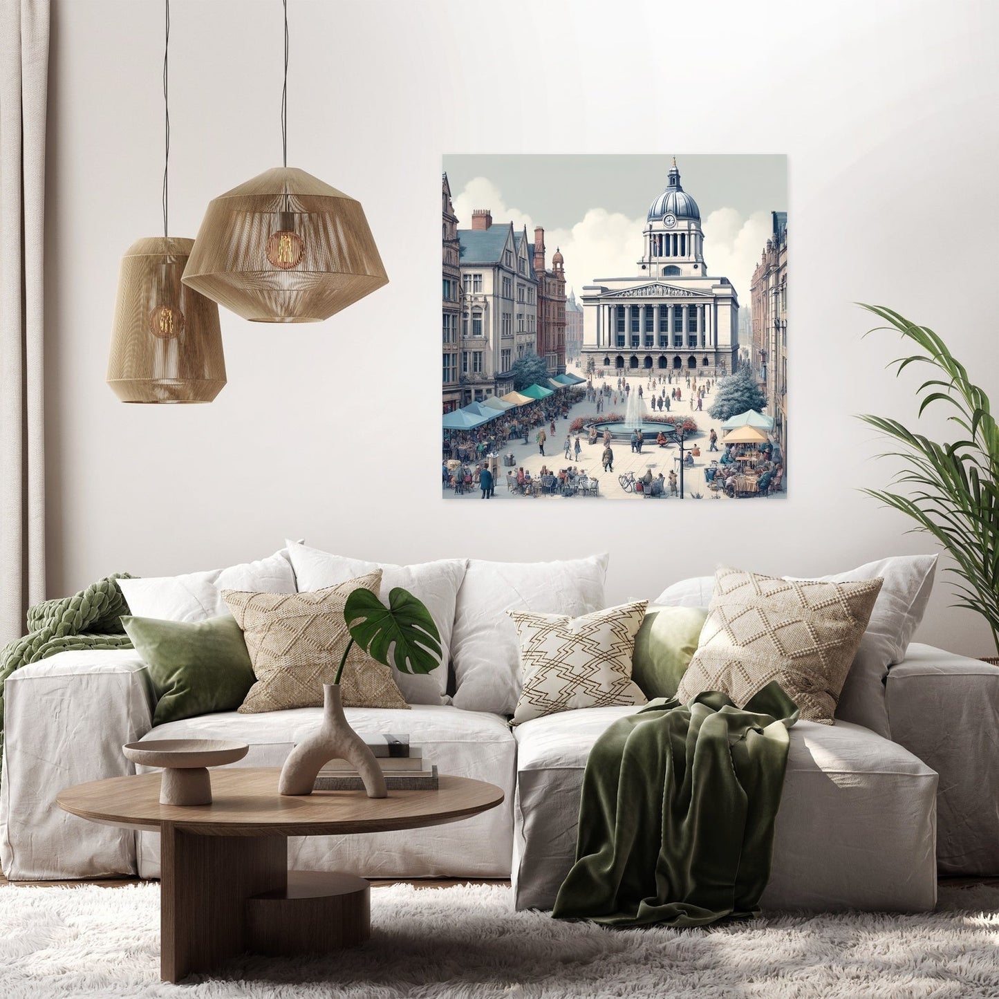 Old Market Square Nottingham Canvas