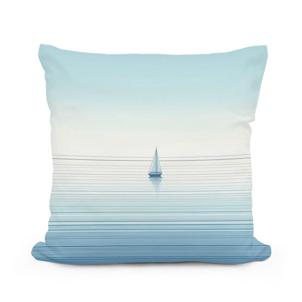 Solitary Voyage Cotton Cushion