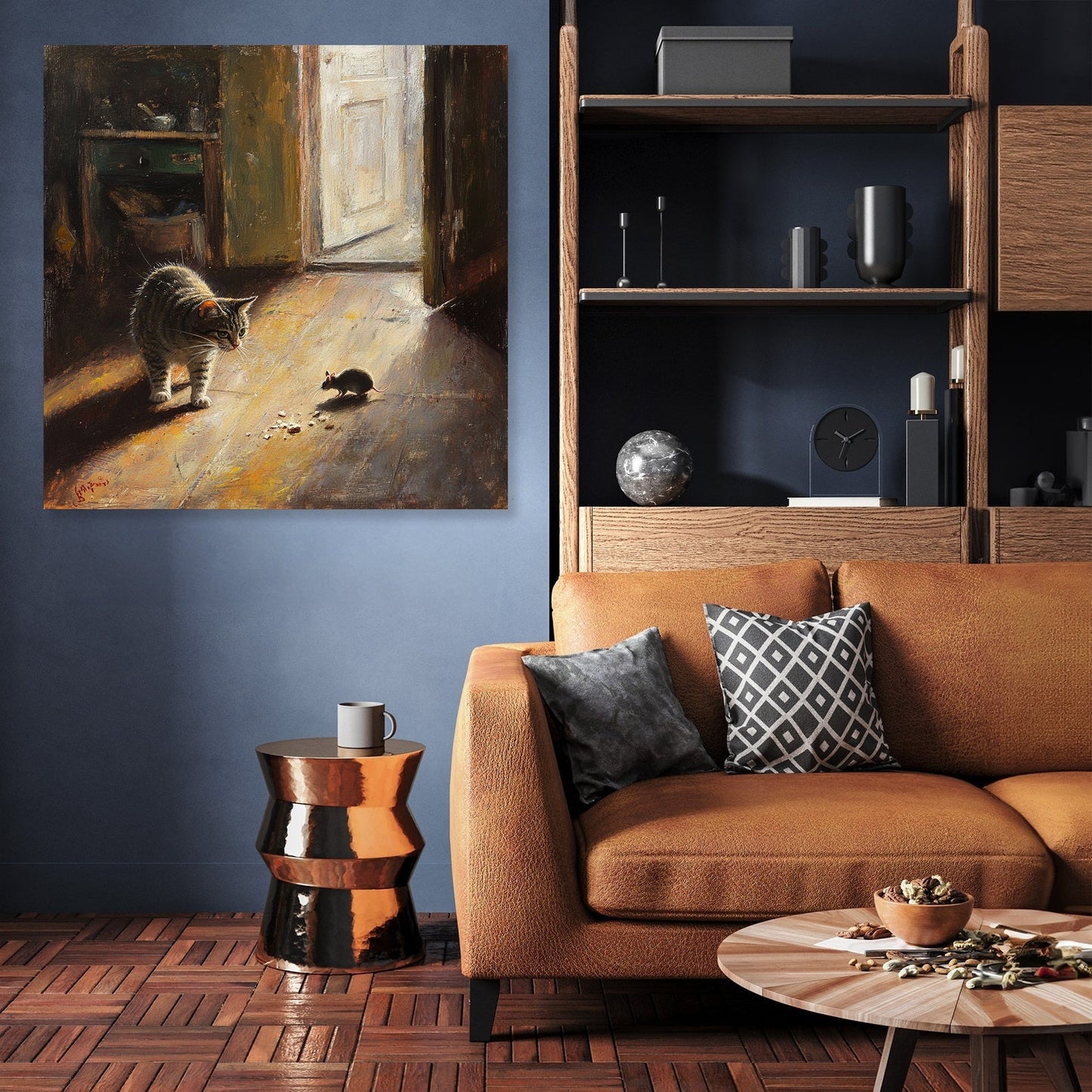 Cat's Hunt Canvas