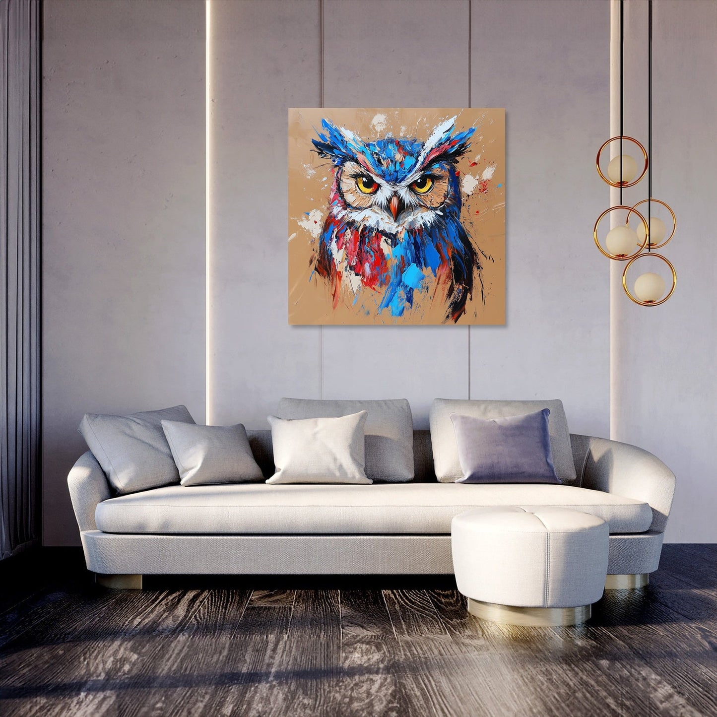 Electric Owl Canvas
