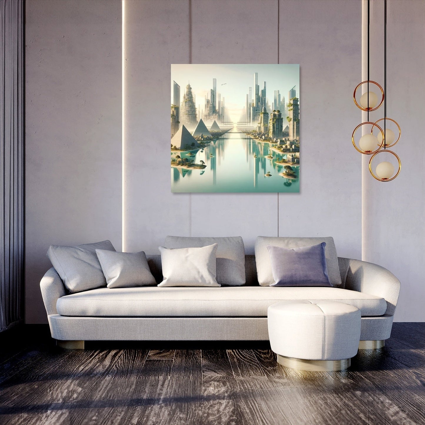 Timeless City Reflections Canvas