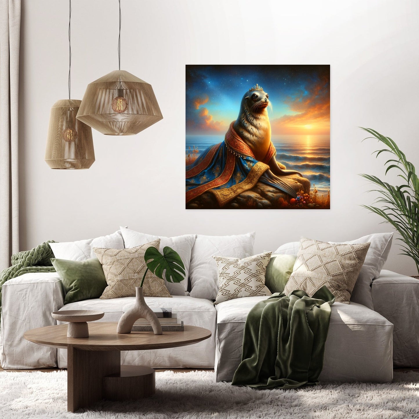 Regal Sea Lion Dusk Canvas