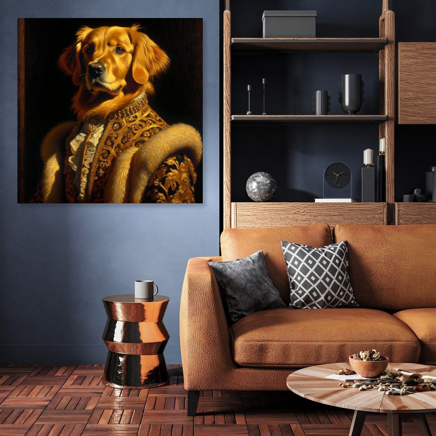 Regal Retriever Reverie Canvas