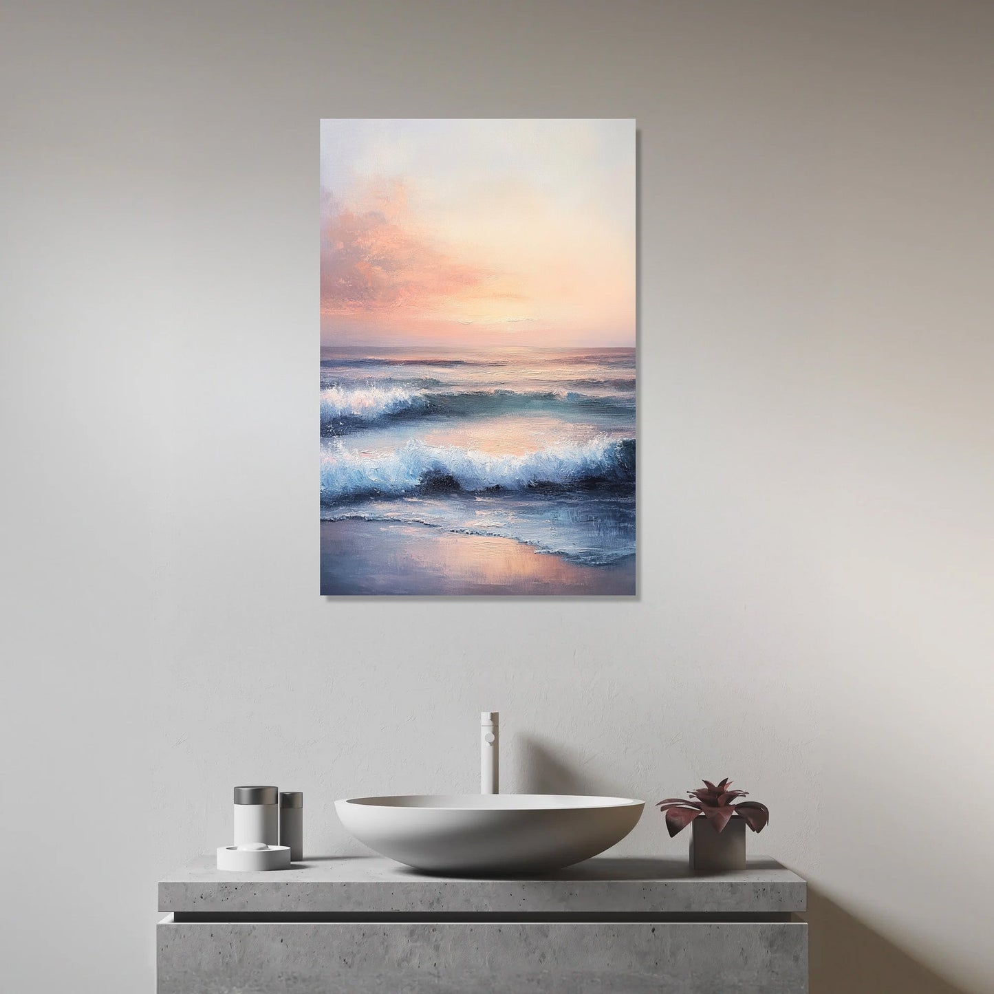 Ocean Mist Dawn Canvas