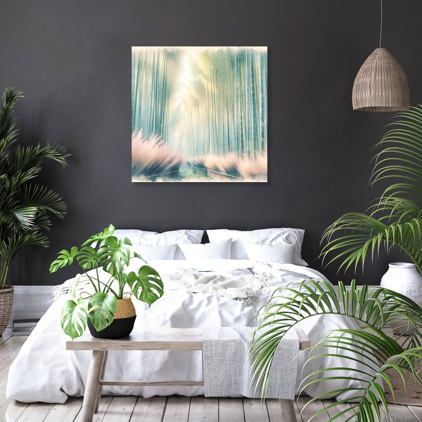 Arashiyama Bamboo Serenity Canvas