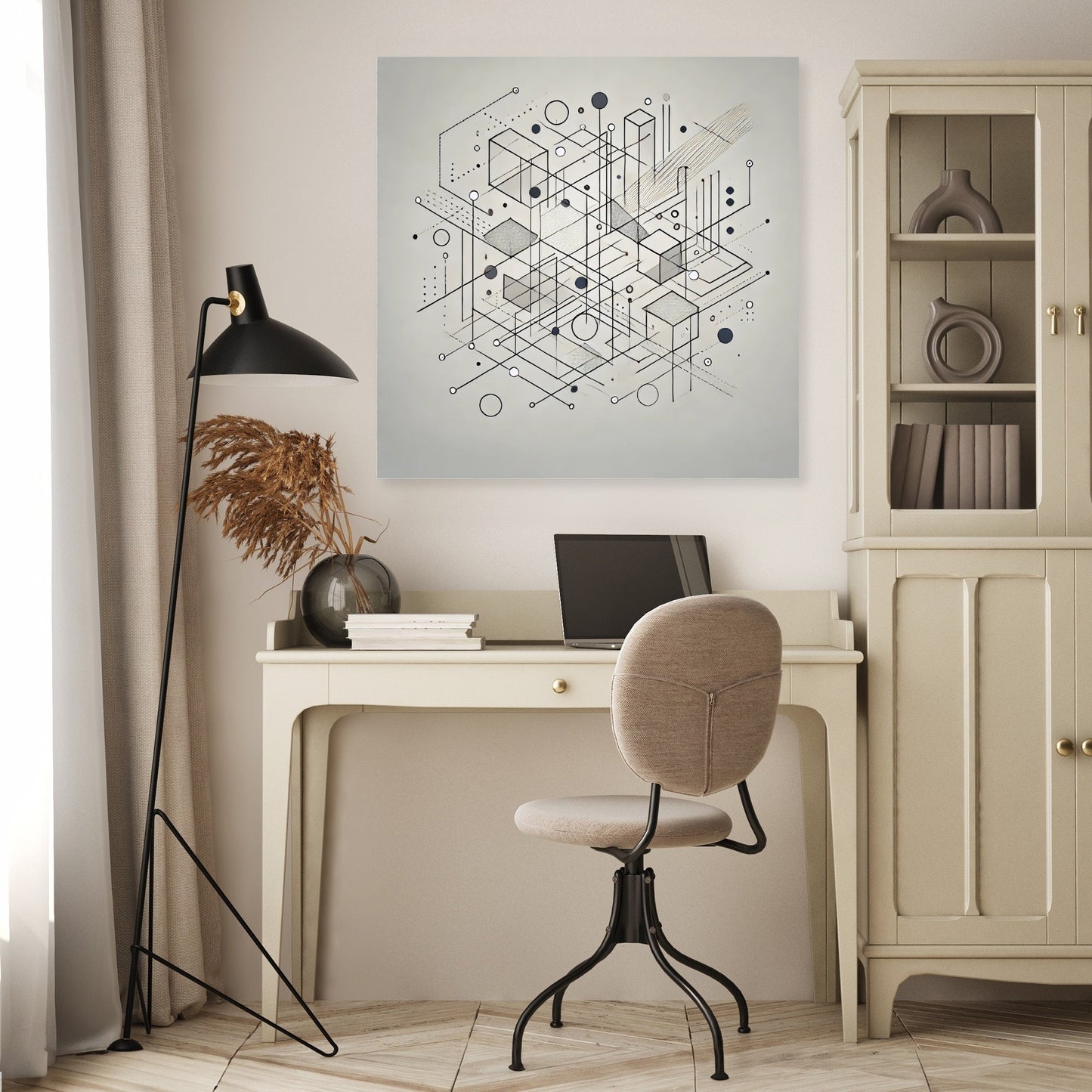 Fragmented Reflections Canvas