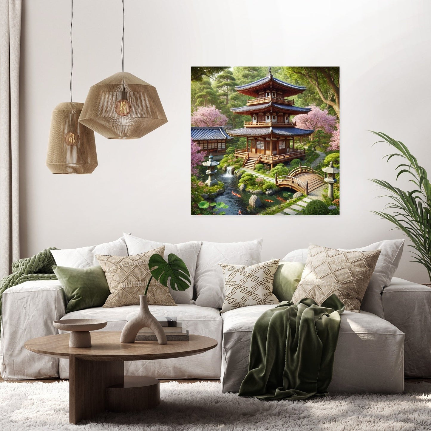 Tranquil Pagoda Canvas