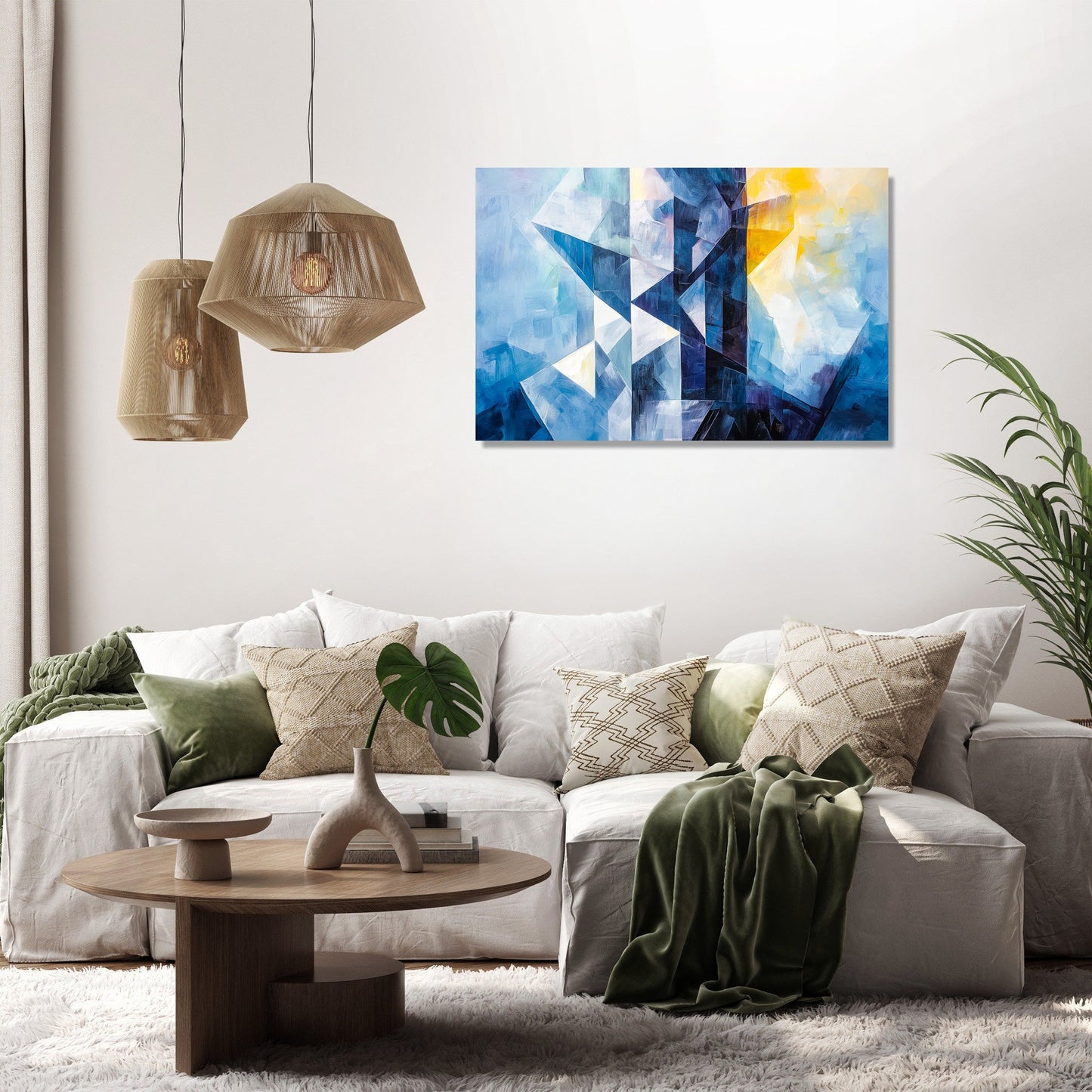 Geometric Tower Canvas