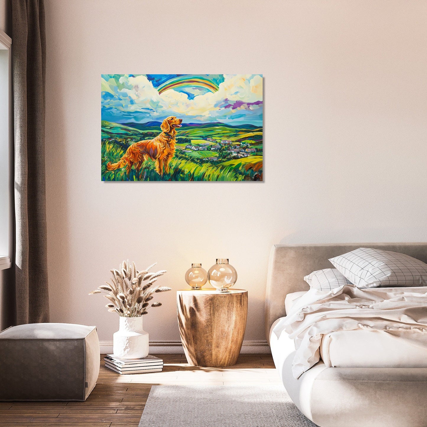 Golden Retriever's Paradise Canvas