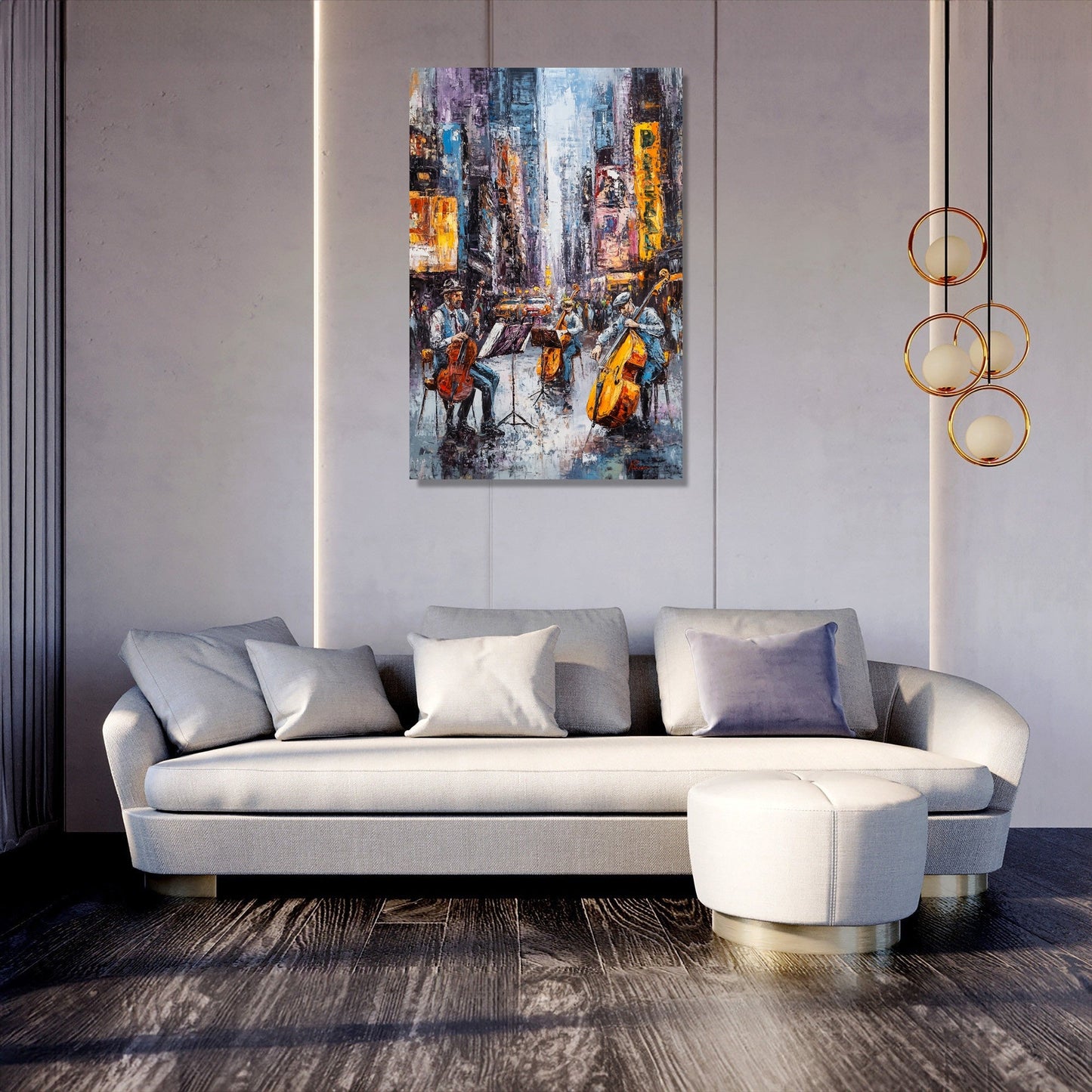 Melodic Metropolis Canvas