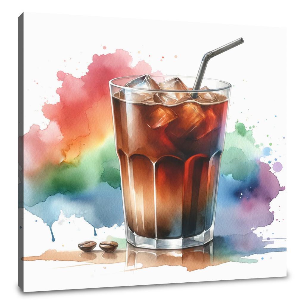 Abstract Spectrum Cold Brew Canvas