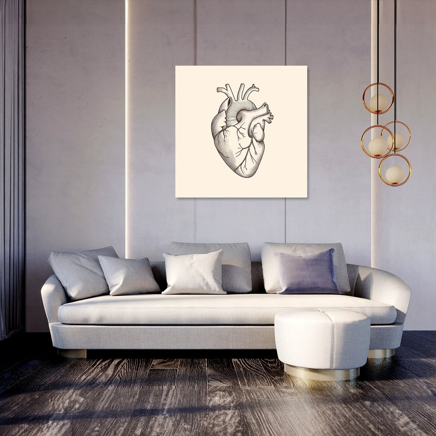Heart Anatomy Canvas