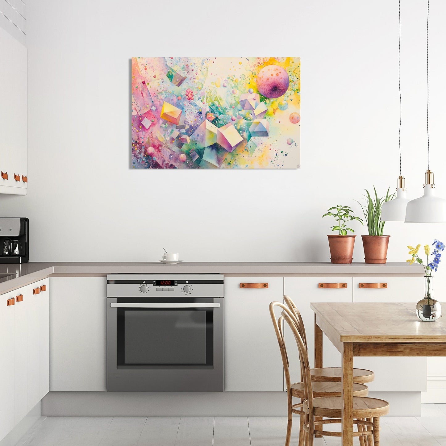Dream Fruit Geometry Canvas