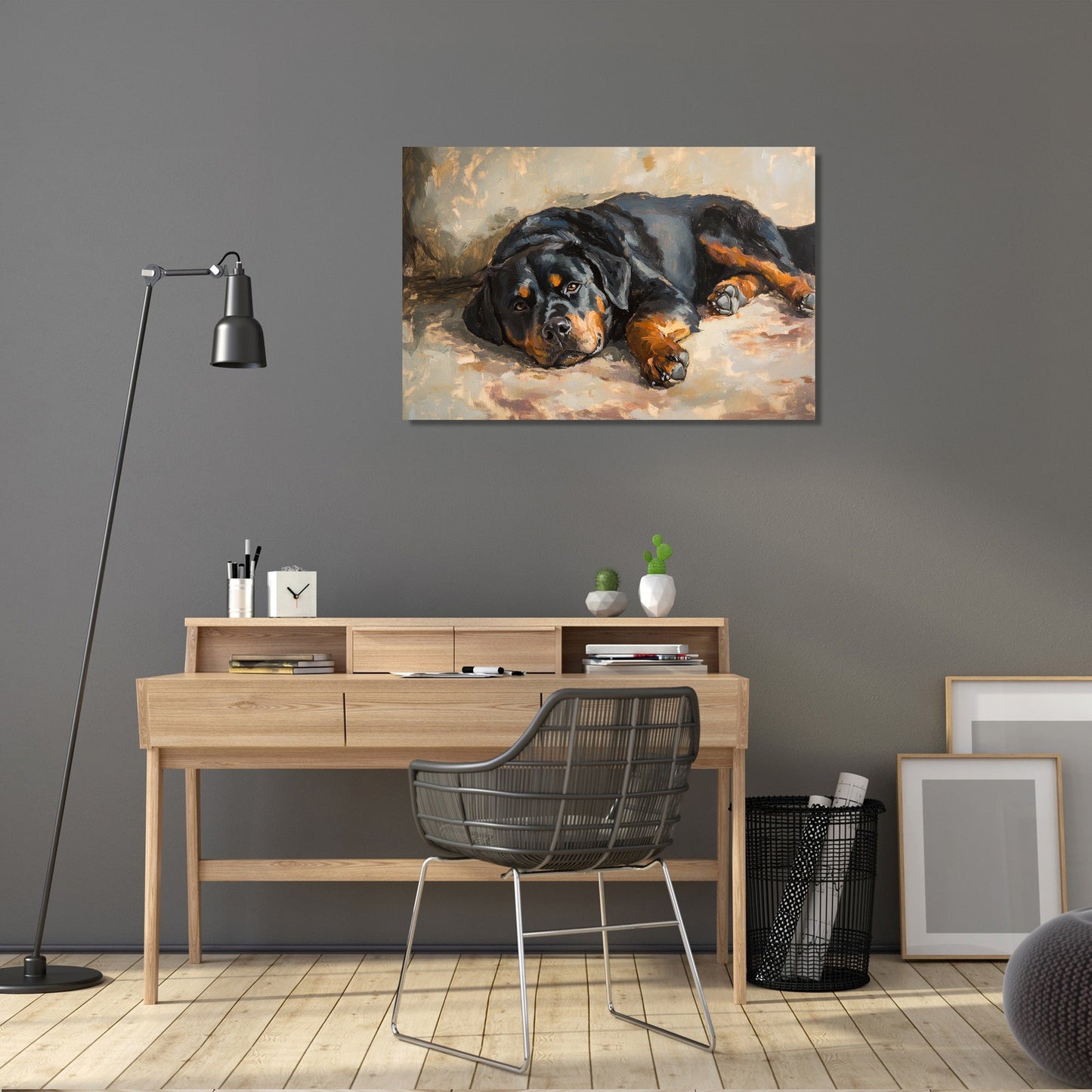 Rottweiler Rest Canvas