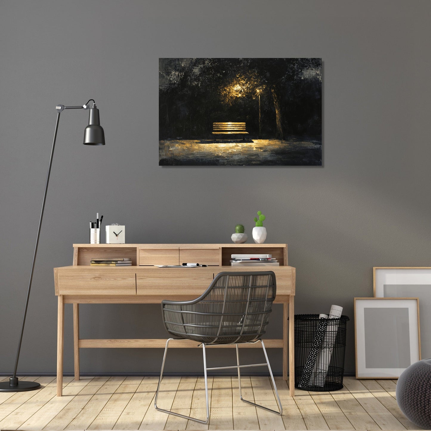 Bench of Echoes Canvas