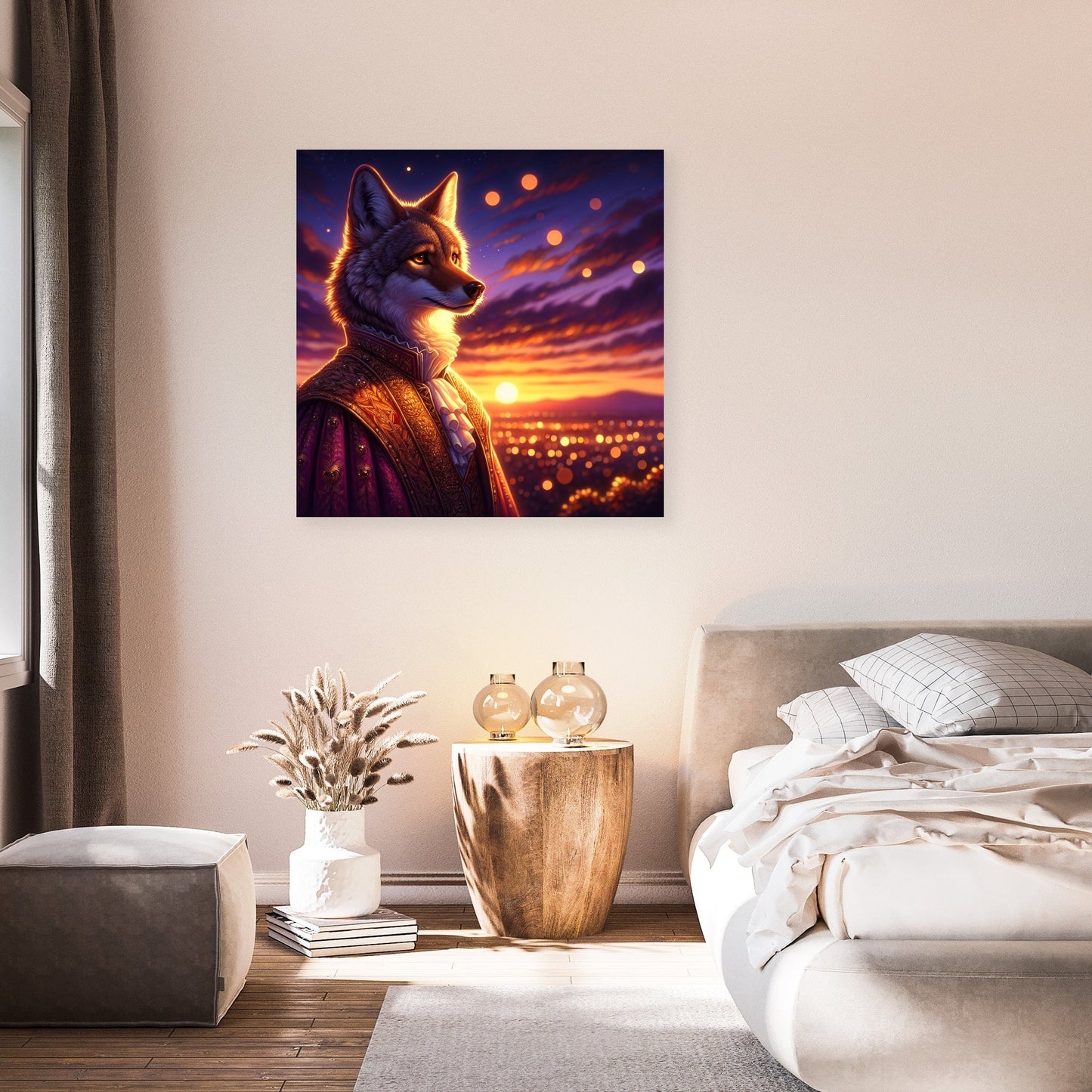 Dusk Majesty Coyote Canvas