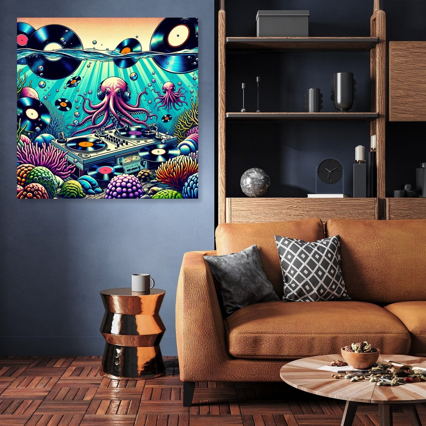 Vinyl Reef Rhythms Canvas