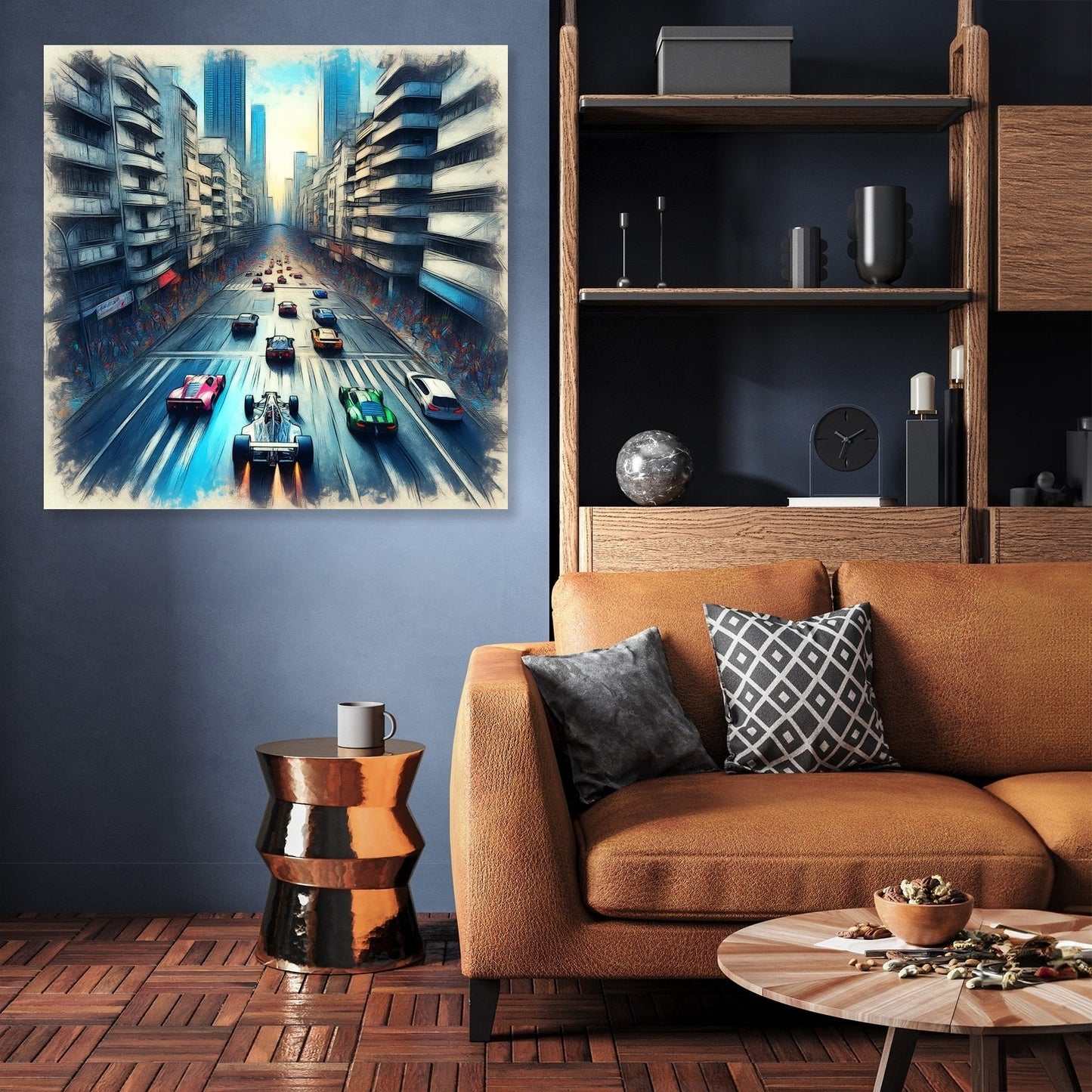 Drone City Racer Canvas