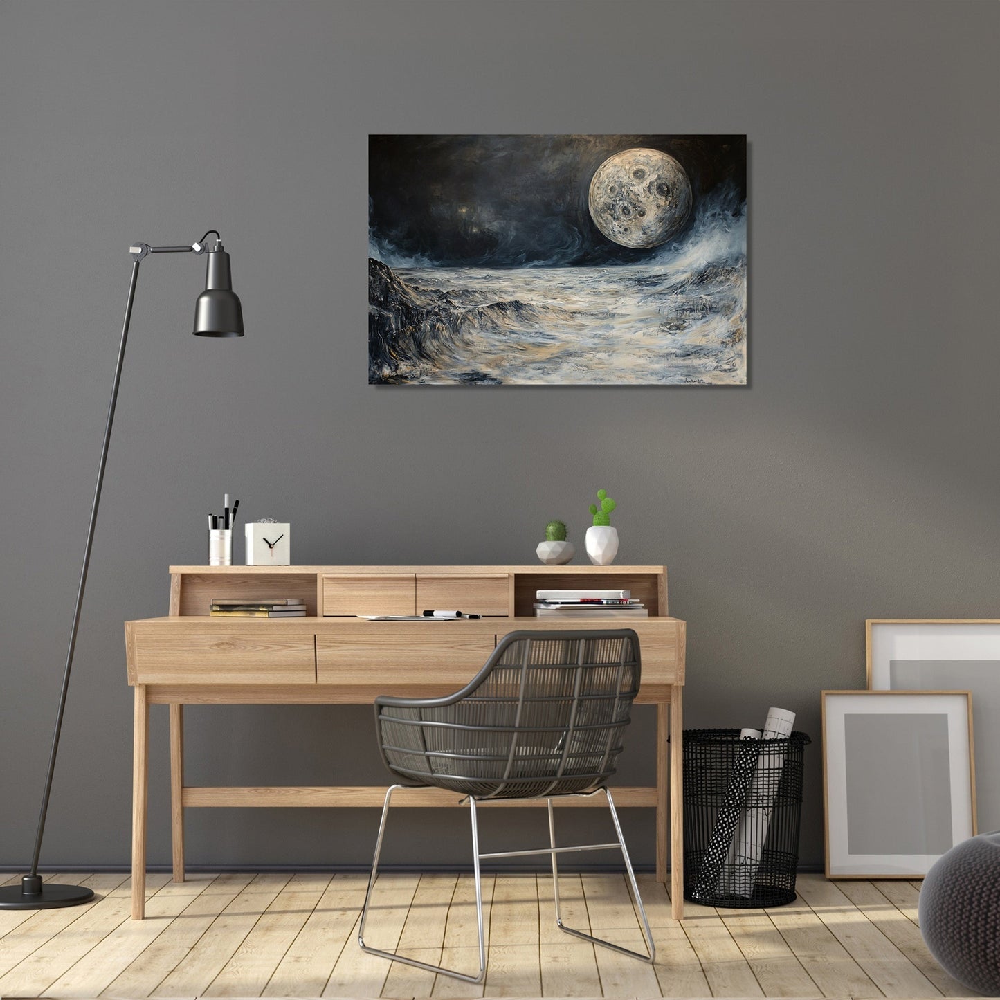 Enigmatic Earthrise Canvas