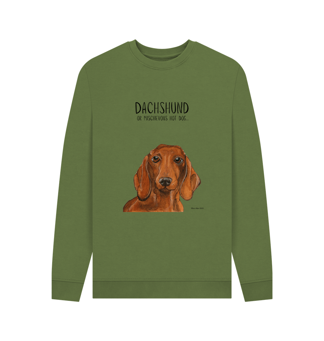 Mischievous Hot Dog Sweatshirt – For the Fearless Doxie Fans!