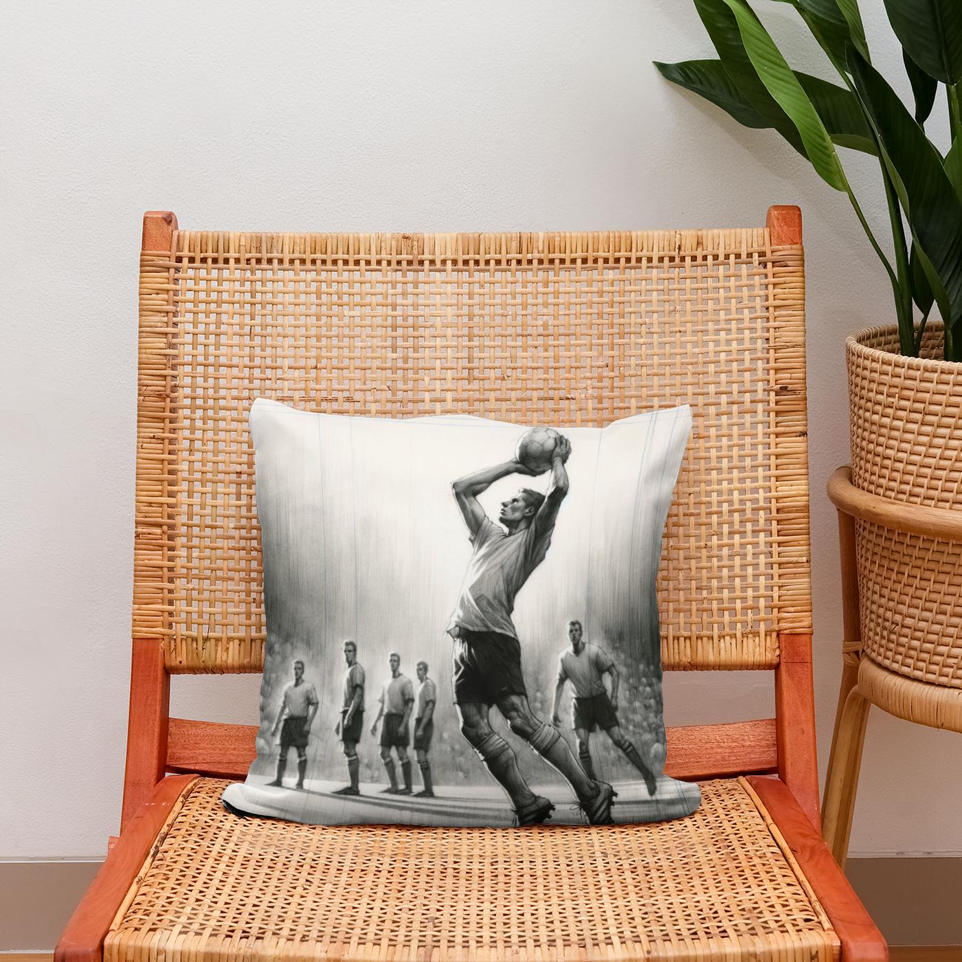 Throw-In Sketch Cotton Cushion
