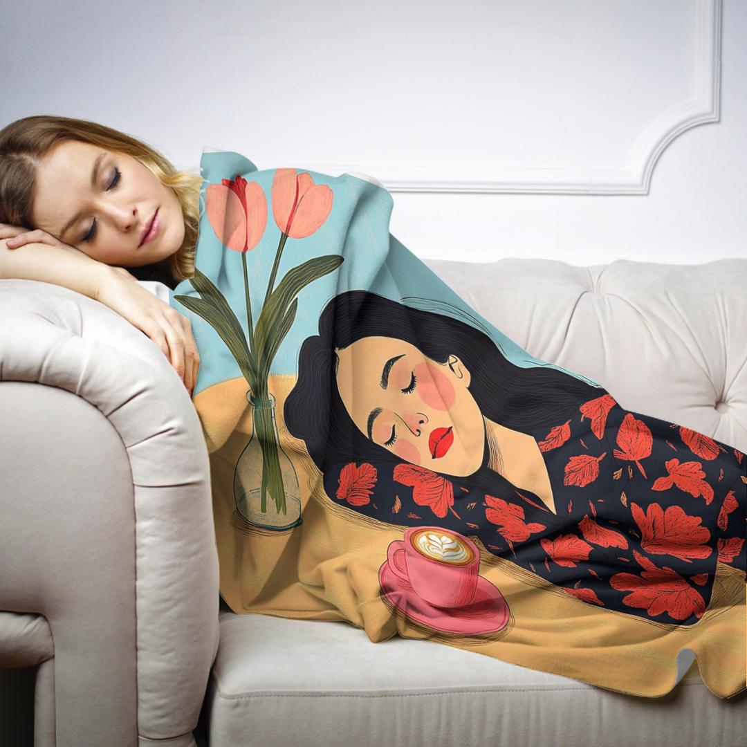 Dreaming by the Tulip Blanket