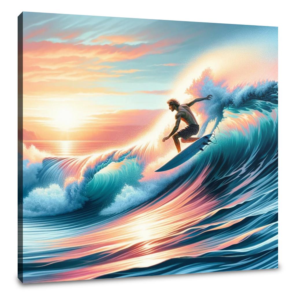 Sunrise Surf Canvas
