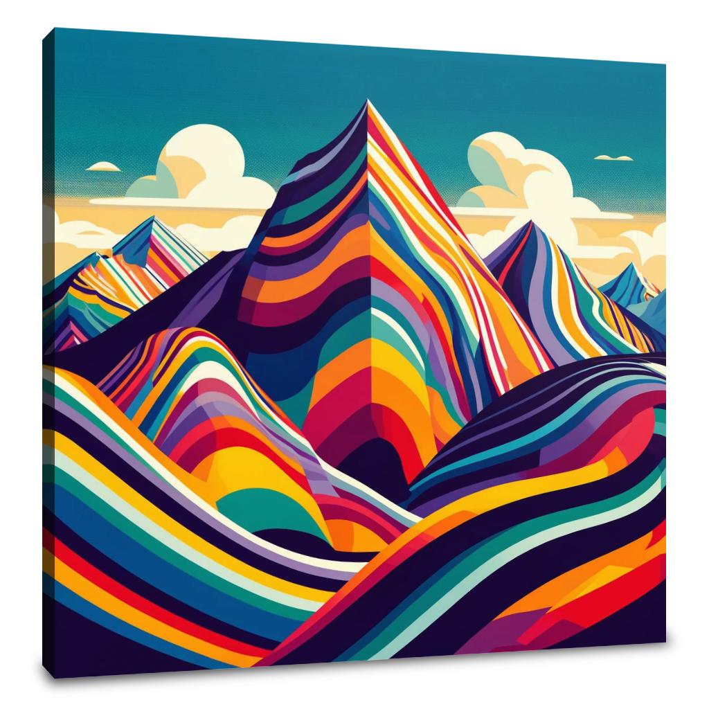 Vinicunca Modernist Canvas