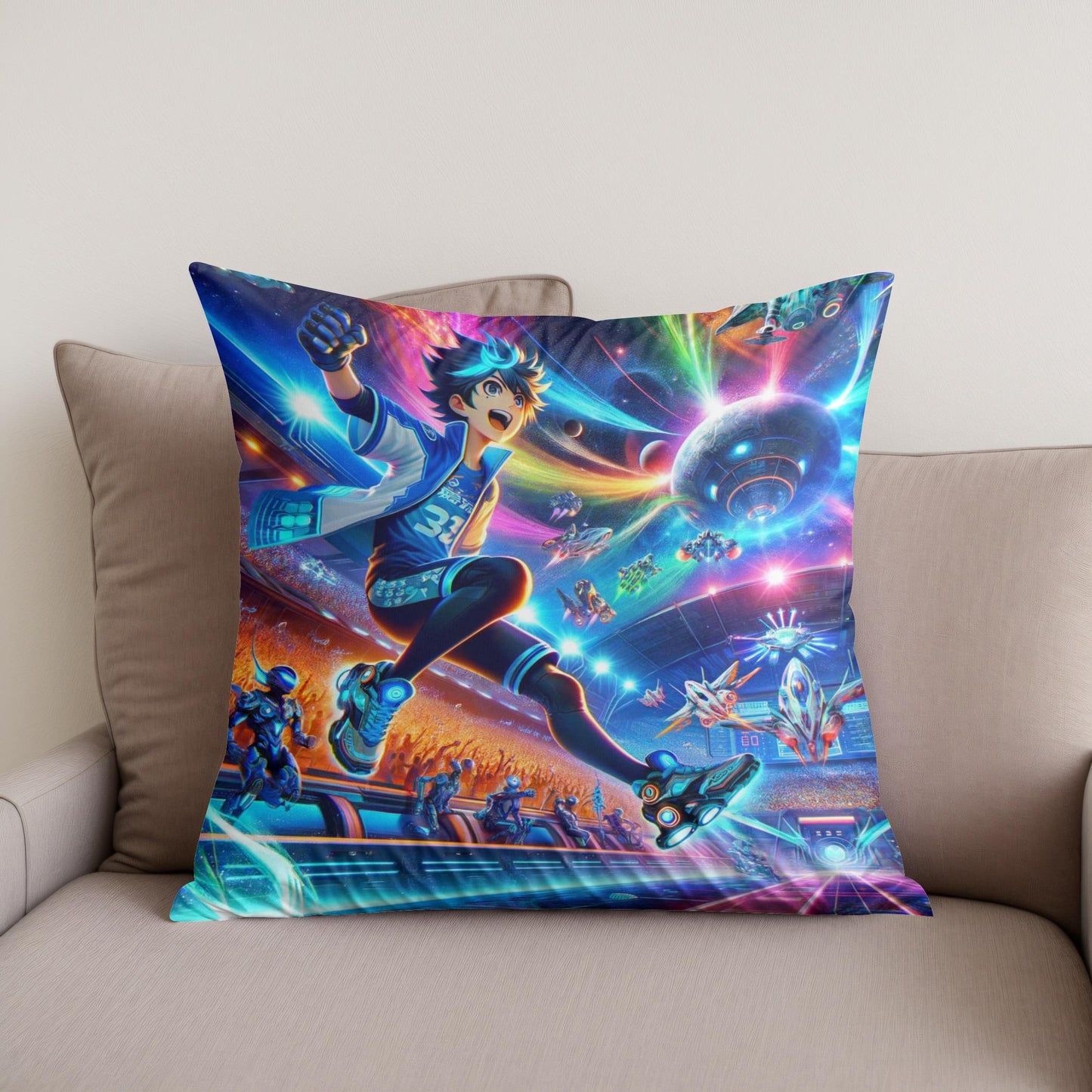 Interstellar Sports Showdown Cotton Cushion