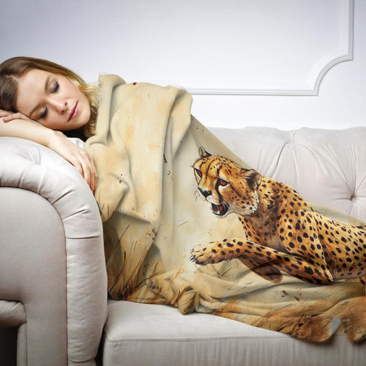 Cheetah's Pursuit Blanket