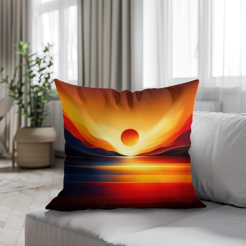 Sunset Simplicity Cotton Cushion