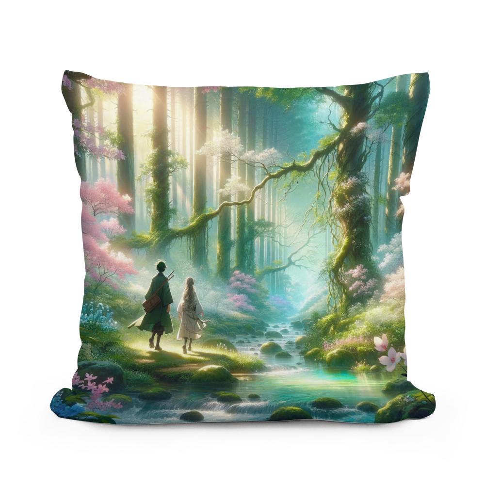 Enchanted Forest Journey Cotton Cushion