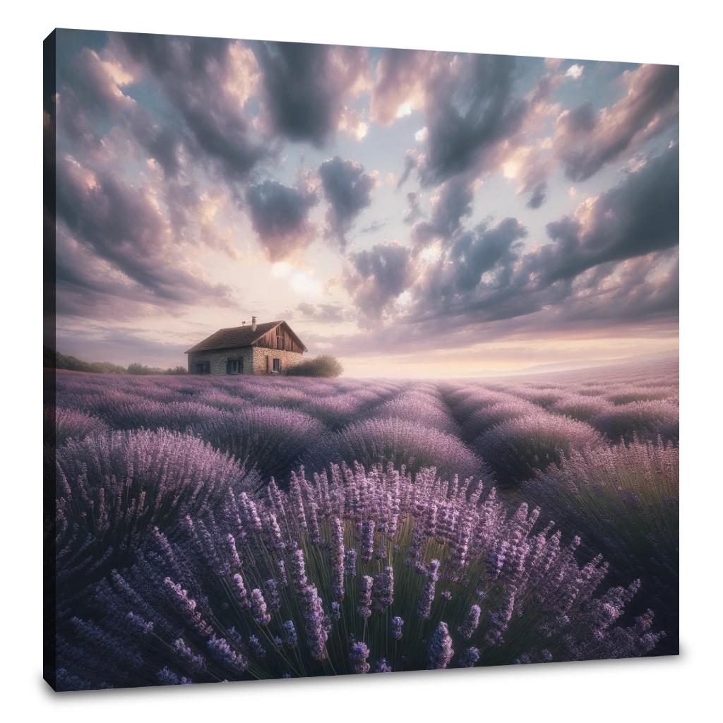 Lavender Field Serenity Canvas