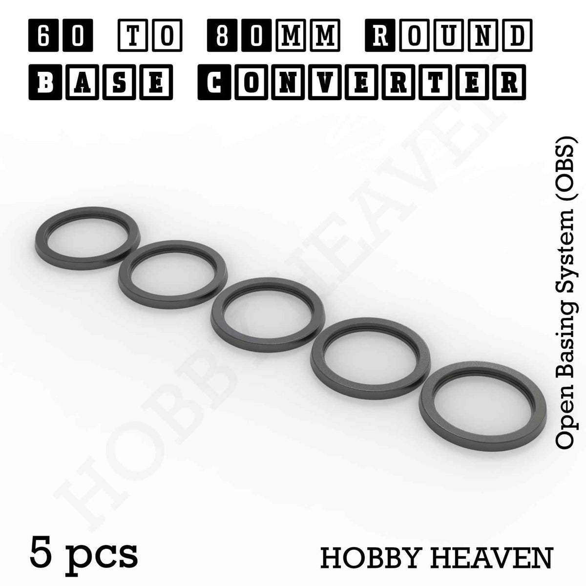 Round to Round Base Converters 3D Print Full Range
