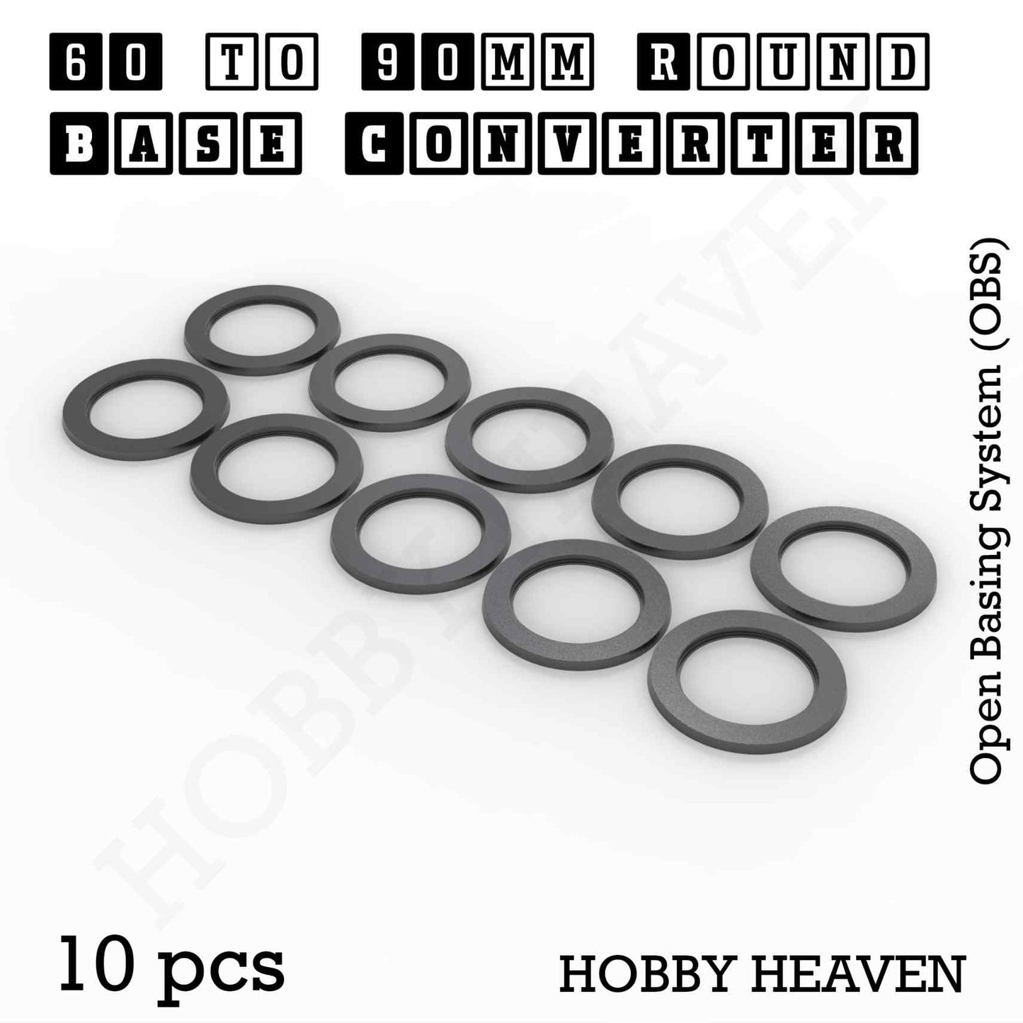 Round to Round Base Converters 3D Print Full Range