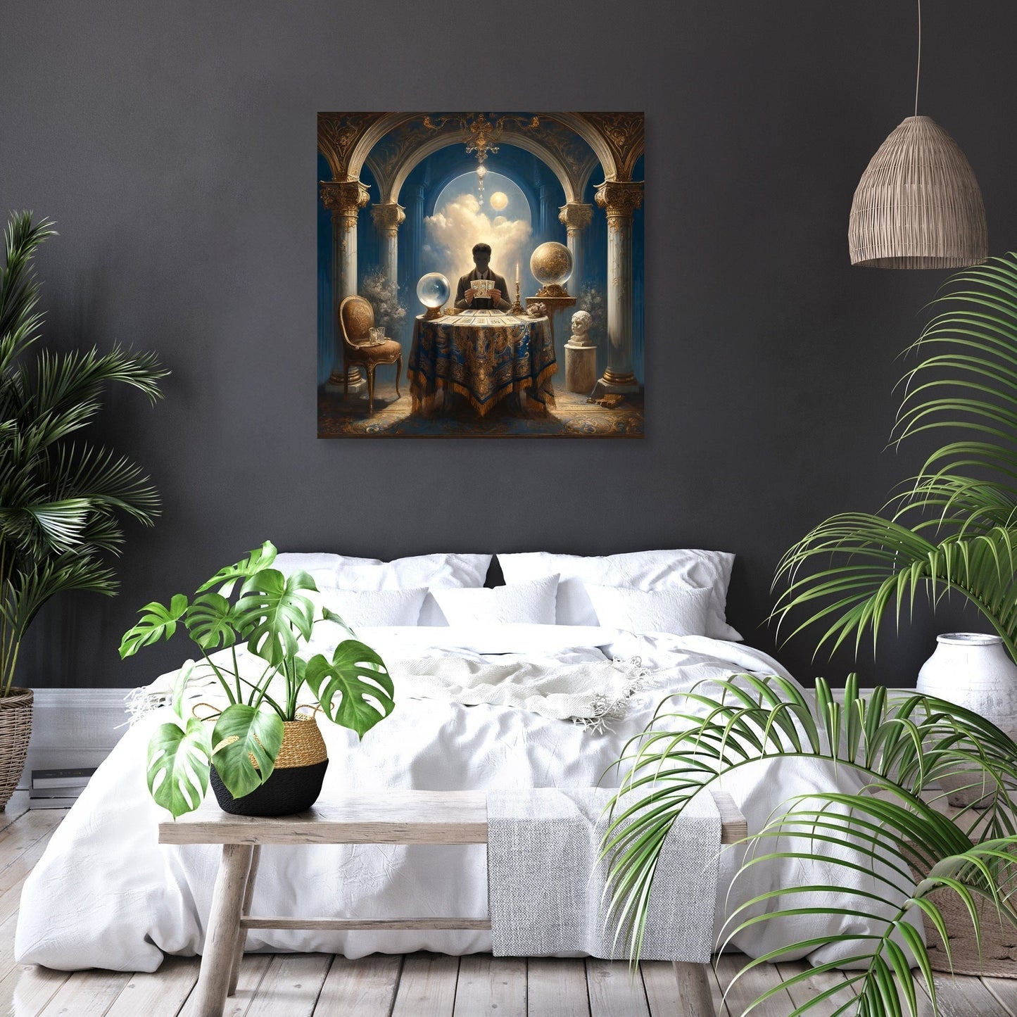 Mystical Tarot Reader Canvas