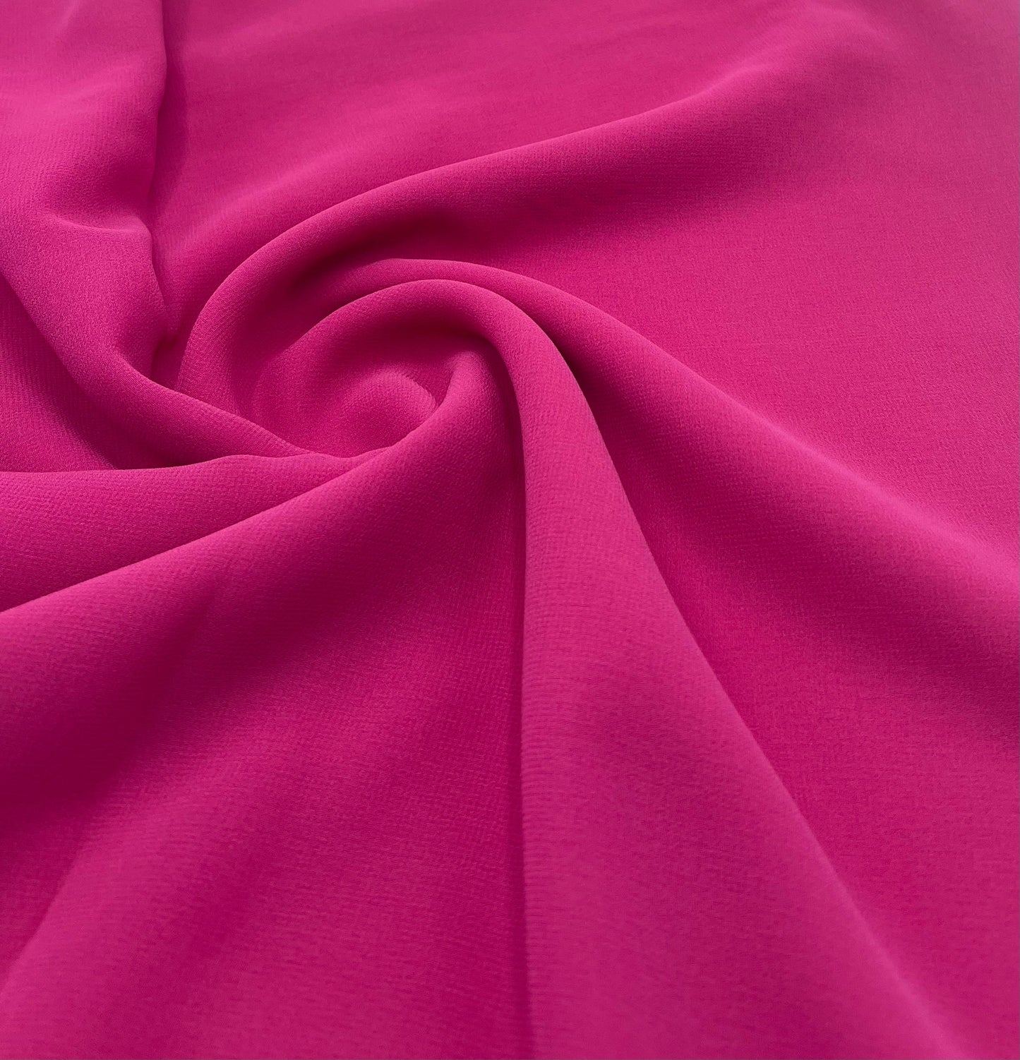 Plain Hot Pink Chiffon Sheer Dress Bridal Fabric