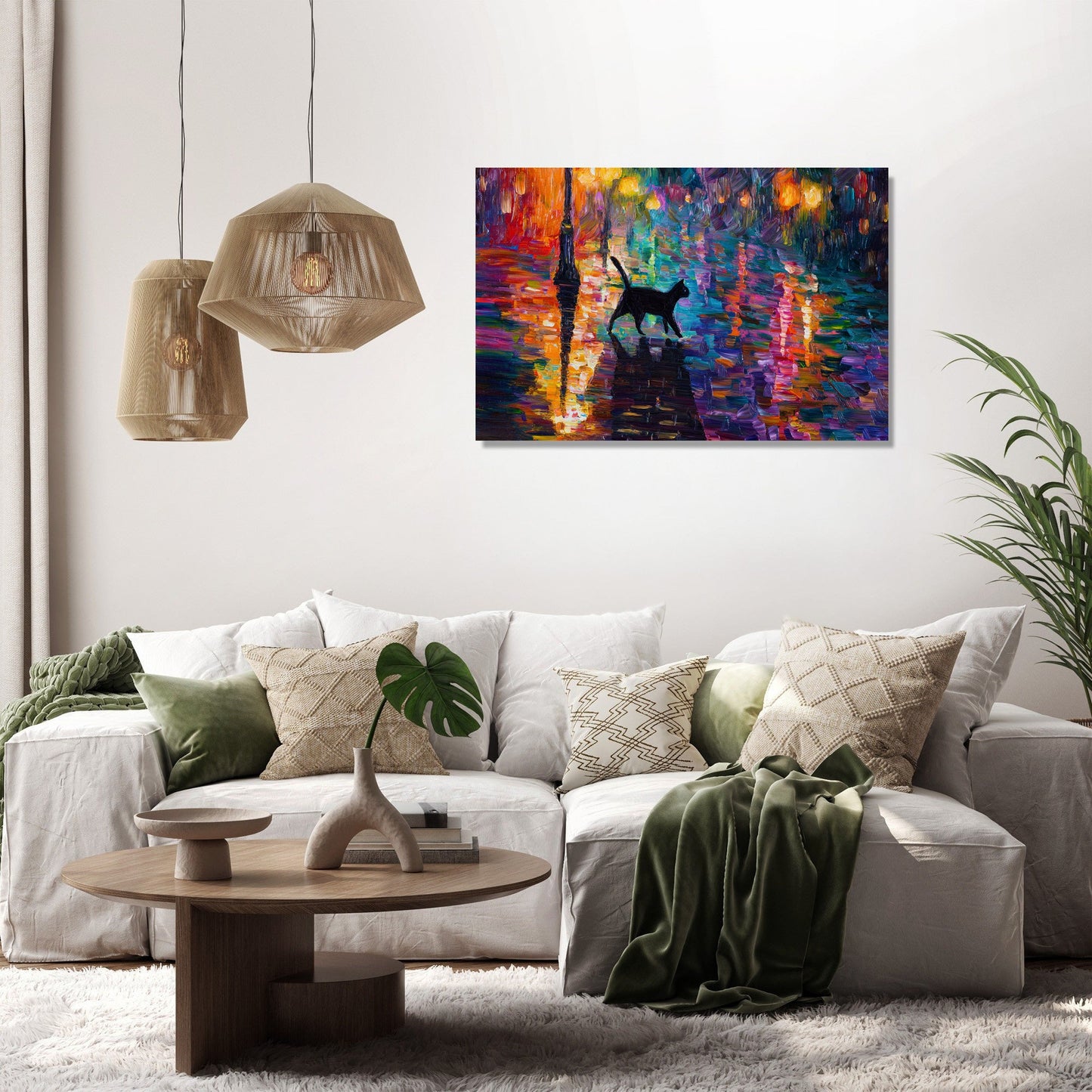 Cat’s Nocturne Canvas