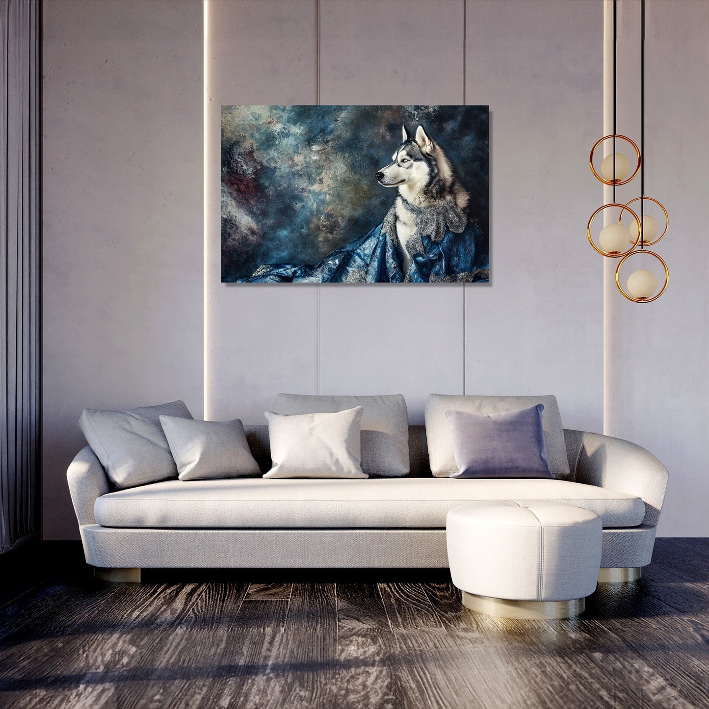 Husky Elegance Canvas